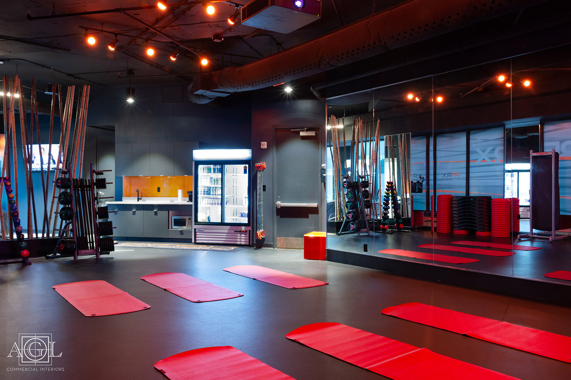 DIRTT millwork at Prime Fitness