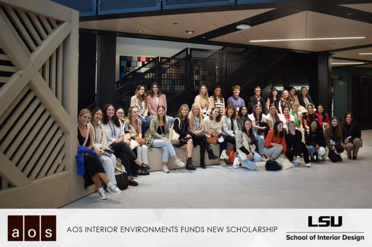AOS Funds a New 40,000 Scholarship for the LSU School of Interior