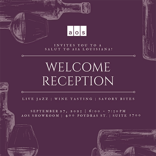 9.27 | AIA Louisiana Conference Welcome Reception